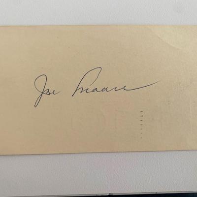 Joe Moore original signature