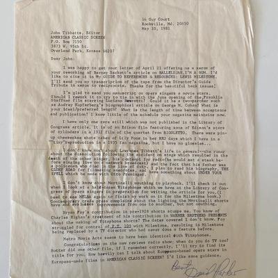 David Parker signed document