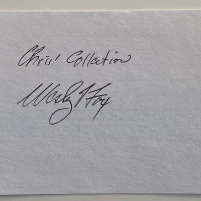 Wesley L. Fox original signature