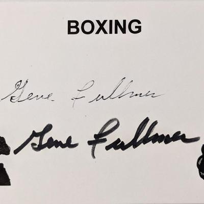 Boxing HOF Gene Fullmer autograph