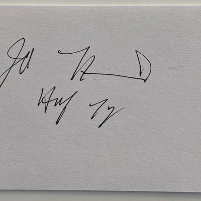 Horse trainer John A. Nerud original signature