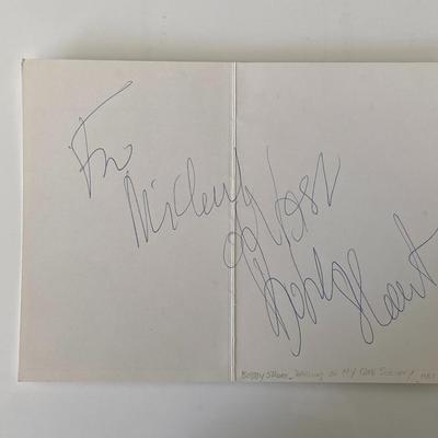 Bobby signed card