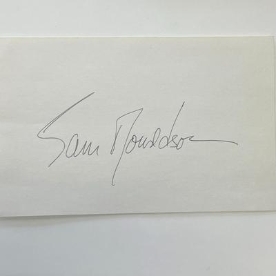 Sam Donaldson original signature