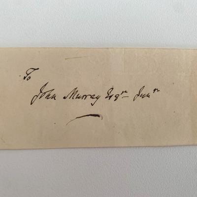 John Murray original signature