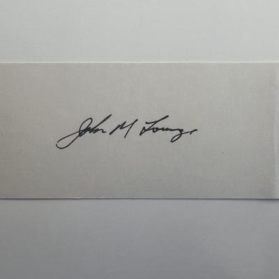 John M. Lounge original signature