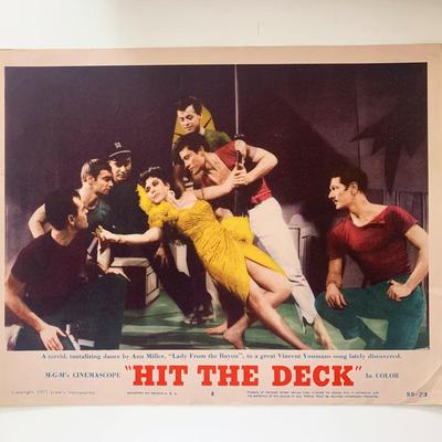 Hit the Deck original 1955 vintage lobby card on heavy card stock.