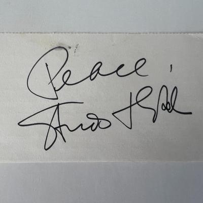 Studs Terkel original signature