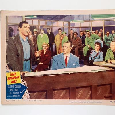 That Midnight Kiss original 1949 vintage lobby card