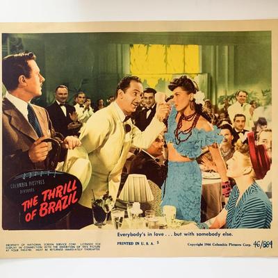 The Thrill of Brazil original 1946 vintage lobby card