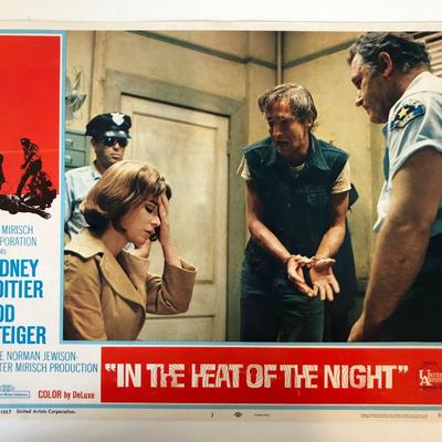 In the Heat of the Night original 1967 vintage lobby card