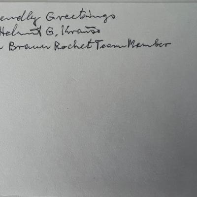 Dr. Herbert G. Krause original signature