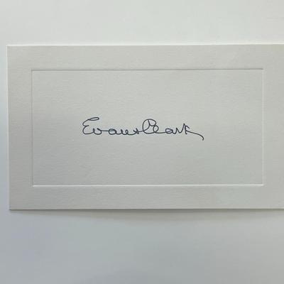Evans Clark original signature