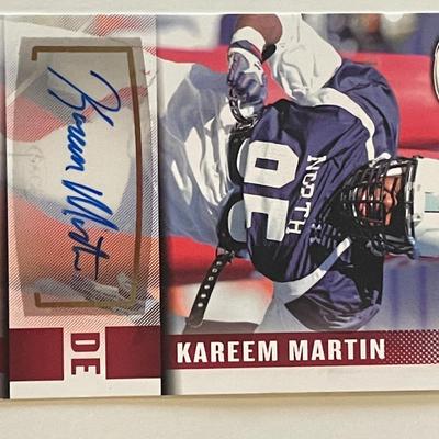 North Carolina Tar Heels Kareem Martin signed 2014 Sage Hit #A42 trading card