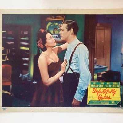 Unfaithfully Yours original 1948  vintage lobby card