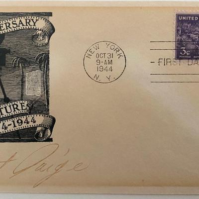 Son of Dracula star Robert Paige signed FDC