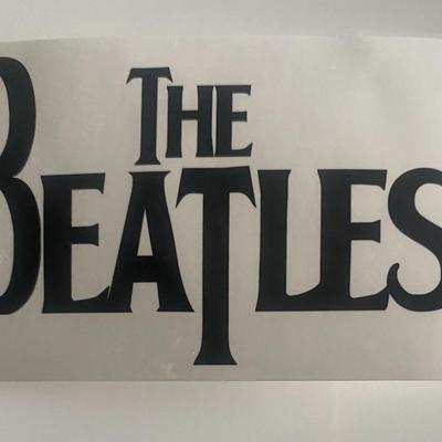 The Beatles logo sticker
