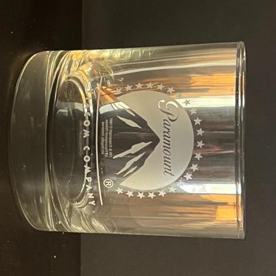 Paramount Pictures commemorative rocks glass
