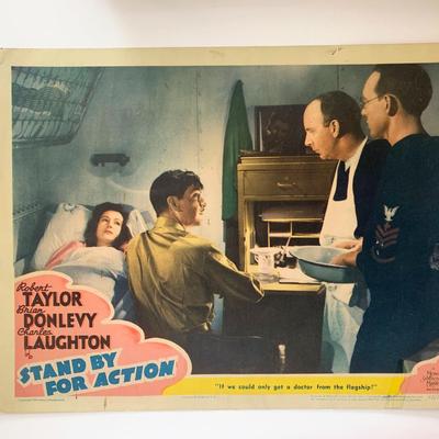 Stand By for Action original 1943 vintage lobby card