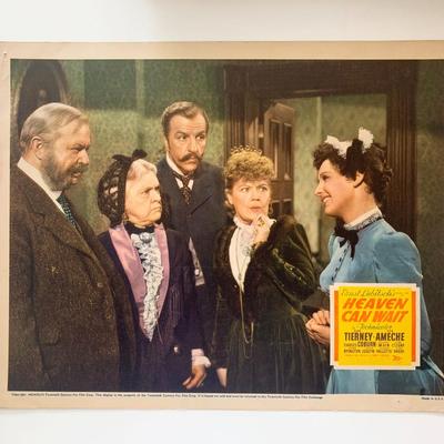 Heaven Can Wait original 1943 vintage lobby card