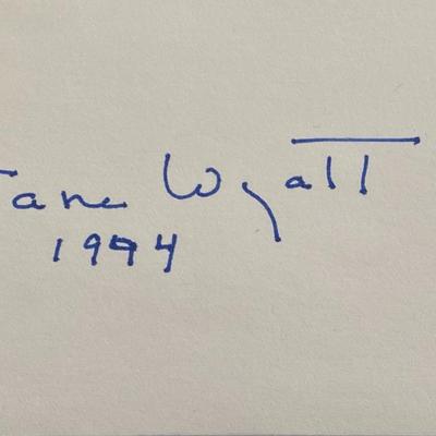 Star Trek Jane Wyatt original signature