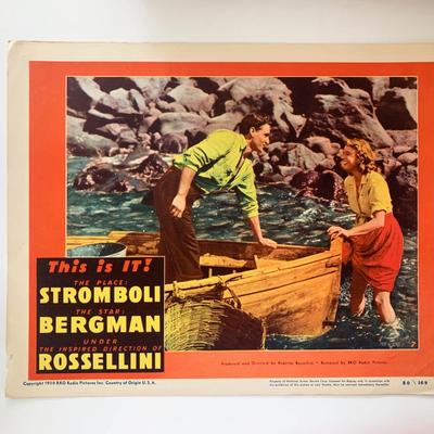 Stromboli original 1950 vintage lobby card