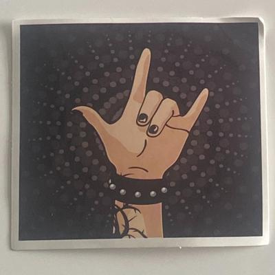 Rock on sticker