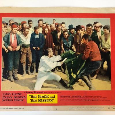 The Pride and the Passion original 1957 vintage lobby card