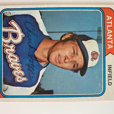 Atlanta Braves Chuck Goggin TCG #457 signed trading card