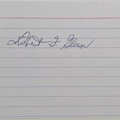 Robert F Glenn original signature