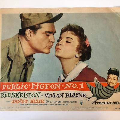 Public Pigeon No. 1  original 1956 vintage lobby card