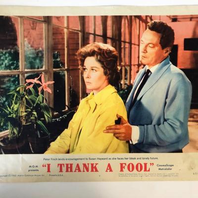 I Thank a Fool original 1962 vintage lobby card