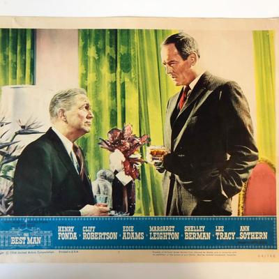 The Best Man original 1964 vintage lobby card