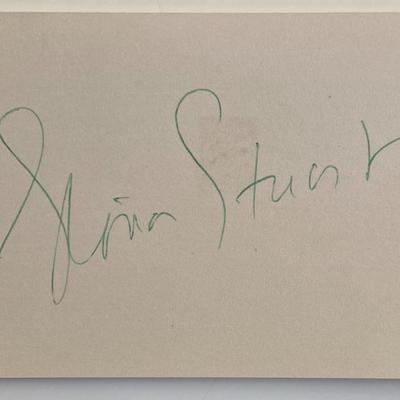 Gloria Stuart original signature