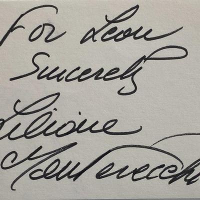 Liliane Montevecchi original signature