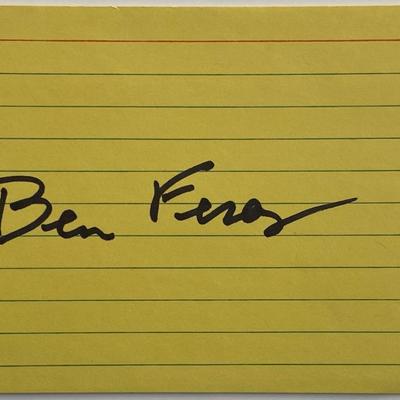 Benjamin Ferencz
original signature