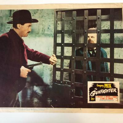 The Gunfighter original 1950 vintage lobby card