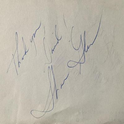 Sharon Gless and Dan Pastorini Double Sided Signature Cut