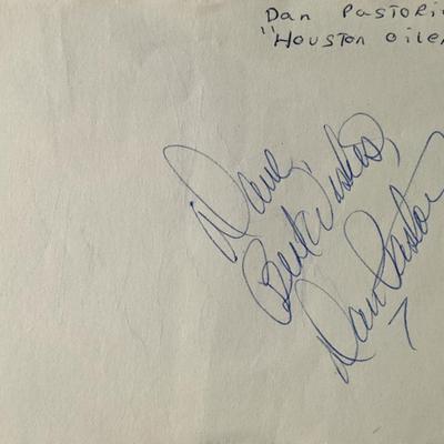 Sharon Gless and Dan Pastorini Double Sided Signature Cut