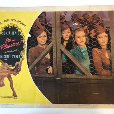 It's a Pleasure! original 1945 vintage lobby card