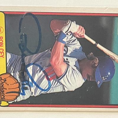 Los Angeles Dodgers Ron Cey 1982 Donruss #84 signed trading card