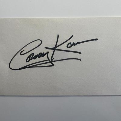 DJ Casey Kasem original signature