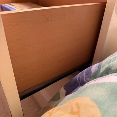 3-Drawer Nightstand Beige Bedroom Furniture 29" Tall