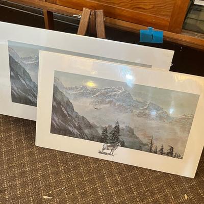 Lot 145 Mountain Scene Prints