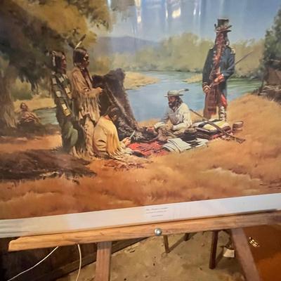 Lot 146 2 Native American scenery prints
