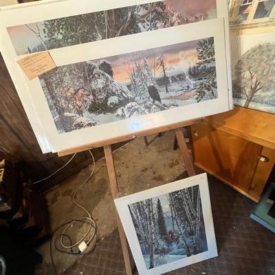 Lot 150 Western mountain scene prints