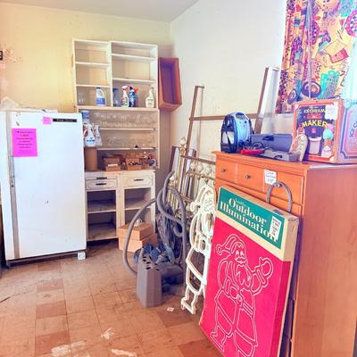 Lot 5: Freezer, Holiday Decor, Furniture & More