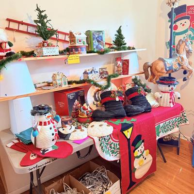 Lot 19: Carousel Horse & More (left side of room)