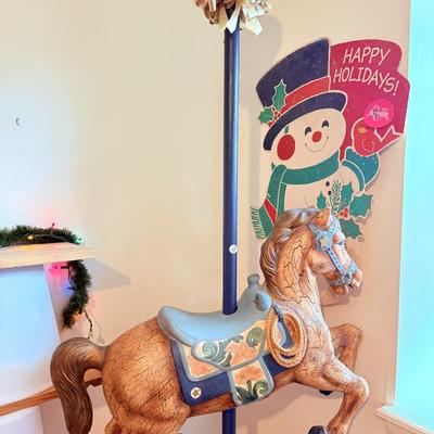 Lot 19: Carousel Horse & More (left side of room)