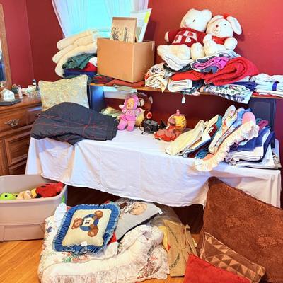 Sale Photo Thumbnail #98: - Table and shelving on table
Is not included. 

NO CHERRY PICKING or taking ONLY the items you want and leaving the rest! Please arrive with enough time to load. Bring boxes/any tools to assemble /dolly/people to help load/etc.
- Questions? Call Mike at 
