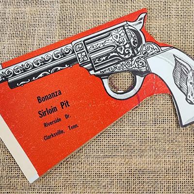 Sale Photo Thumbnail #443: Vintage Promotional Bonanza Sirloin Pit Pop-up Gun Card